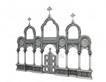 Iconostasis (IKN_0080) 3D model for CNC machine